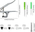 Snap Pliers for Crafts Clothing, Hand-held Pliers Tool for Snaps Buttons, No-Sew Button Snap Fastener Press Attacher Punch for T3 T5 T8 Snaps...
