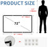 Projector Screen,72“ 4K 16:9 HD Rear Front Projector Screens Mini Foldable Projection Screen Double-Sided Portable Outdoor Indoor Projector Screen...
