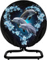 Upetstory Adorable Dolphin Fan Cover 16 18 20 24 Inch Industrial Floor Fan Cover Electric Household Floor Fans Covers Vertical Table Standing Wash...