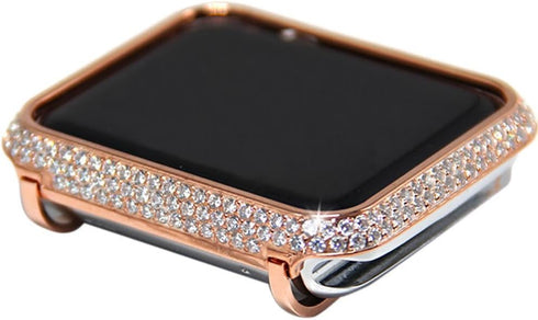 Bling Crystal Metal Case Compatible for Apple Watch Series 1 2 3 Diamond Protective Cover Bumper for iWatch...