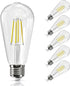 Edison LED Light Bulbs 60 Watt Equivalent 8W Dimmable LED Light Bulbs 5000K Daylight 800 Lumen CRI90 E26 Base for Ceiling Vanity Light Dinning Roo...