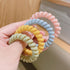 No Crease Spiral Hair Ties 20 Pieces Traceless Coil Hair Ties No Damage Phone Cord Hair Ties Elastics Hair Coils Plastic Hair Bands Spiral Bracele...