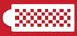 Designer Stencils C721 Checkerboard Cake Stencil Side, Beige/Semi-Transparent...