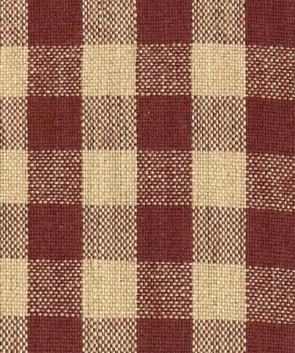 Home Collection by Raghu, Barn Red/Nutmeg Heritage House Check Valance, 72 by 15.5-Inch (VL100017)...