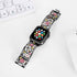 Floral Bracelet Compatible with Apple Watch Band 38mm 40mm 41mm 42mm iWatch Bands Series 10 9 8 7 6 SE,Bling Crystal Hollow Metal Strap,Cute Women...