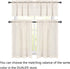 Light Beige Short Sheer Kitchen Curtains 36 inch Length Tier Curtains Rod Pocket Cafe Curtains Linen Like Privacy Semi Sheer Half Window Curtain f...
