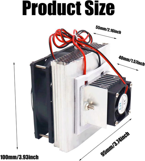 Mini Air Conditioner DC 12V DIY Thermoelectric Peltier Refrigeration Cooling System Heat Sink Conduction Module Semiconductor Fridge Refrigeration...