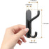 4 PCS Coat Hook Adhesive Towel Hook Heavy Duty Wall Mounted Black...