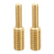 PATIKIL M6x20mm to M10x20mm Double End Threaded Stud Screw Bolt, 2 Pack Brass Rod Bolts Thread Reducer Adapter for Furniture Fastener, Hardware Co...