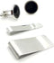 4 PCS Initial Cufflinks and Tie Clips for Men,Cufflinks and Tie Bar Money Clip Set,Perfect for Fathers, Grooms, and Husbands...