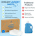 Plastic-Free Laundry Detergent Sheets, 60 Count, Fresh Linen Scent, Plant-Based, Non-Toxic, Easy to Use, Gentle on Skin, Compact and Lightweight...