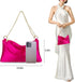 Women Satin Evening Handbag Wedding Prom Clutch Purse Formal Cocktail Party Clutches Shoulder Bag with 2 Bag Chains...