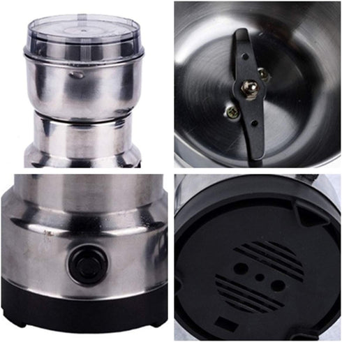 Electric Stainless Steel Coffee Bean Grinder Nut Spice Grinding Blender...
