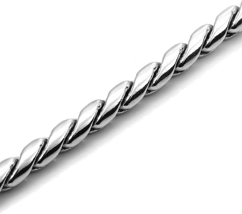 Mogoko Stainless Steel Dog Choke Chain Collar, Puppy Metal Snake Chain Pet Show Slip Collar Choker for Training Walking (Silver;24.0"*5.0mm)...