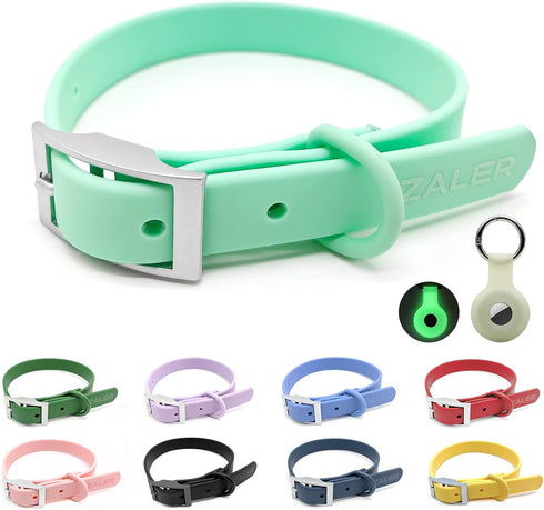 Waterproof Dog Collar, Adjustable Odor Proof Dog Collars Easy to Clean, Soft Comfortable Pet Collars for Large, Medium Small Dogs (XS, Mint Green,...