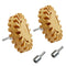 4 Geared Rubber Wheel Rubber Disc Pneumatic Rubber Wheel Rubber Disc with Drilling Adaptor (0.78in Thickness 2pc)...