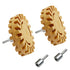 4 Geared Rubber Wheel Rubber Disc Pneumatic Rubber Wheel Rubber Disc with Drilling Adaptor (0.78in Thickness 2pc)...