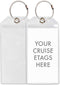 Cruise Tags - Cruise Ship Luggage Etag Holder with Zip Seal & Steel Loops (4 Pack)...