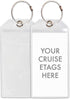 Cruise Tags - Cruise Ship Luggage Etag Holder with Zip Seal & Steel Loops (4 Pack)...