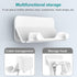 HomeMount Hands Free Wall Mount Phone Holder with Adhesive Strip for Bedroom Living Room Kitchen Compatible with All Phone or Mini ipad White......