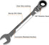Egofine 18mm Ratchet Wrench Flex Head, Ratcheting Combination Wrench Metric, Industrial Grade Gear Spanner with 12 Point Box End, 72-Teeth Ratchet...