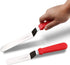 Offset Spatula set of 3 Red 6 8 & 10 Inch Cake Frosting Angled Icing Spatula for Decorating...