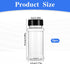 5 PCS Empty Spice Jars 3oz with Shaker Lids Plastic Seasoning Containers with Black Portable Storage Clear Seasoning Bottles to Pour or Shake for ...