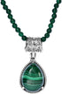 SHOP LC DELIVERING JOY Green Quartzite Bead Malachite Pendant Statement Choker Necklace Jewelry 20 Inches Women Birthday Gifts for Women...