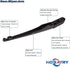 Rear Wiper Arm Blade Set for BMW X3 E83 2004-2010 Rear Windshield Wiper Arm Blade Assembly 61623400708...