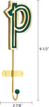 COLLECTIVE HOME - Monogram Wall Hooks, Wall Mounted Hooks for Hanging, Wood Letters for Wall Decor, Home-Bedroom-Livingroom Gold Decor, Decorative...