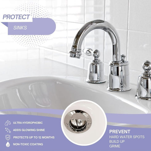 Fixture Shield - Multi Surface Ceramic Coating Spray for Stainless Steel Appliances - Long-Lasting Ceramic Coating Spray for Kitchen and Bath - So...