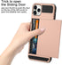 Vofolen Case for iPhone 11 Pro Max Case Wallet Credit Card Holder Slot Sliding Door Hidden Pocket Dual Layer Hybrid Bumper Armor Protective Hard S...