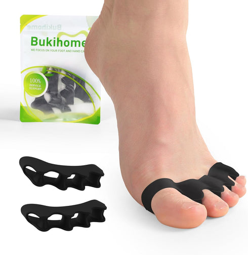 Toe Separators, 4 Pair Soft Gel Toe Spacers to Correct Bunions, Toe Stretcher for Therapeutic Relief from Plantar Fasciitis, Claw Toes,Hammer Toes...
