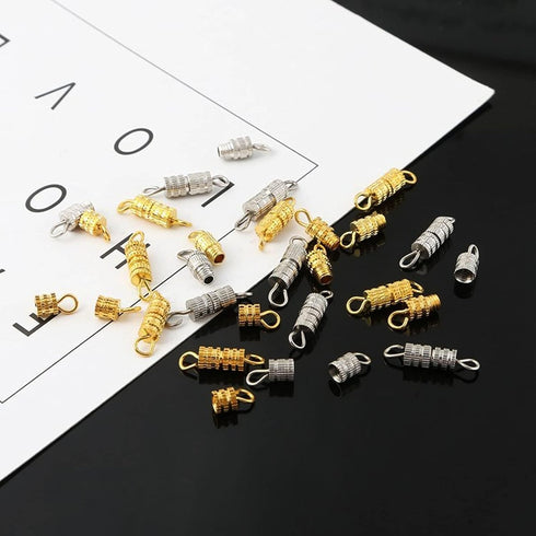 100Pcs Barrel Screw Clasps for Jewelry Making,Screw Twist Clasps Necklace Bracelet Clasp for Jewelry Finding,DIY Necklace Bracelet Supplies...