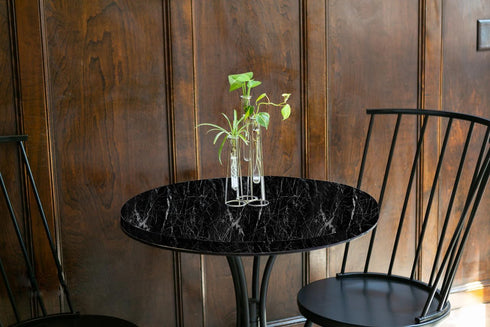 Decoroom Black Marble Contact Paper, Marble Peel and Stick Wallpaper for Counter Top Covers, Self Adhesive Marble Wallpaper for Kitchen Cabinet Vi...