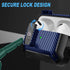 Airpods Pro Case Cover for Men Lock with Cleaner kit, Military Armor Series Full-Body AirPod Pro Case with Keychain Cool Air Pod Pro Shockproof Pr...