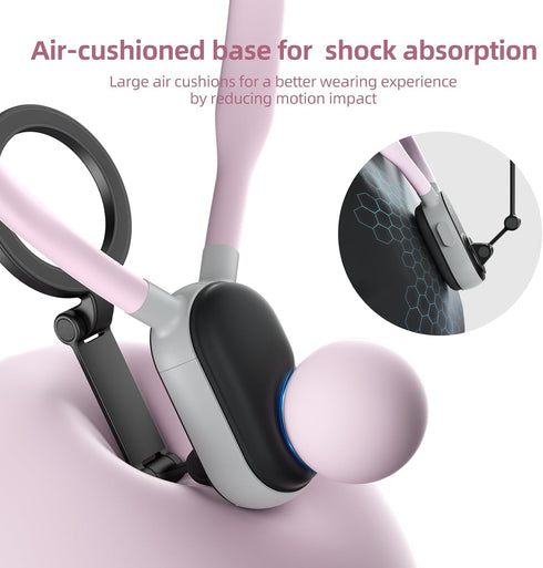 REYGEAK Magnetic POV/Vlog Phone Neck Mount Holder for Magsafe iPhone 15/14/13/12 Pro Mini/Plus/Pro/Pro Max, Hand Free Chest Stand Video Recording ...