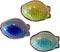 WAIT FLY Cute Fish Shaped Ceramics Seasoning Dishes/Tea Bag Holders/Ketchup Saucer/Appetizer Plates/Vinegar Spice Salad Soy Sushi Wasabi Seasoning...