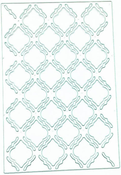 Cutting Dies Christmas Tag Set Metal Stencils Scrapbooking Tool DIY Carbon Steel Embossing Template for Paper Card Making (Rectangular grid-14x9.4...