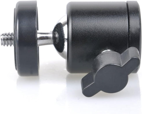 RetiCAM® Mini Ball Head BHA20 - Metal Ballhead 360° Pan 90° Tilt Tripod Mount - BHA20, Aluminum...