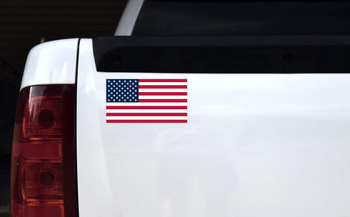StickerTalk Proportional USA Flag Vinyl Sticker, 7 inches by 3.8 inches...