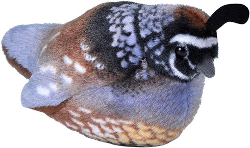 Wild Republic Audubon Birds California Quail Plush with Authentic Bird Sound, Stuffed Animal, Bird Toys for Kids and Birders...