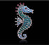 Sparkling Rhinestone Seahorse Brooches Pin Fashion Cute Lapel Pin Sea Animal Brooch Badge Pins for Kids Women Jewelry Gifts...