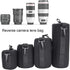 Lens Pouch Set, 4PCS S M L XL Camera Storage Bags Portable Neoprene Black Elastic Shock Absorption DSLR Cover Pouch Protective Cases Thick Large P...