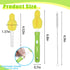INVODA 12 Piece Sponge Nipple Bottle Brushes, Baby Bottle Brush with 4 Piece Nipple Cleaner, 4 Piece Replacement Heads and 4 Piece Straw Brushes...