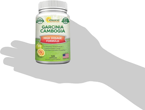 100% Pure Garcinia Cambogia Extract - 120 Capsules, Ultra High Strength HCA, Natural Weight Loss Diet Pills XT, Best Extreme Fat Burner Slim & Det...
