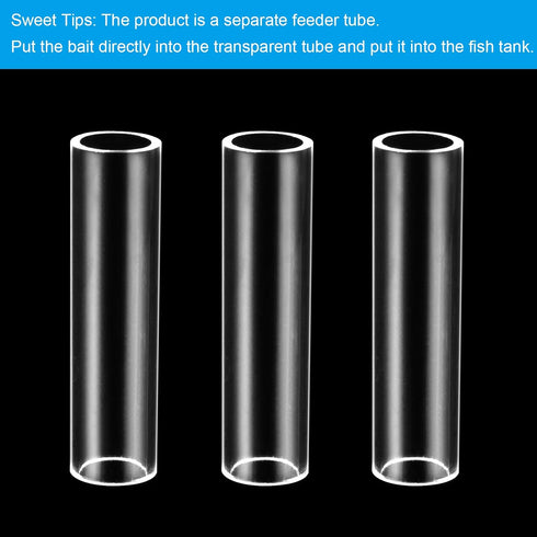 WEAVERBIRD 3-Tube Fish Shrimp Feeder Breeding Tube, Aquarium Fish Tank Pipe Shelter Acrylic Transparent Tube Fish Tank Shelter Decorations...