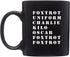 Rogue River Tactical Funny Novelty Coffee Mug - Military Alphabet Foxtrot OFF Black Cup, Great Gift Idea for Military Veteran, 11 Oz, Black...