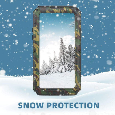 Mitywah Shockproof Case Compatible with iPhone X/XS,Waterproof Full Body Protective Cover with Impact Resistant Aluminium Alloy,Strong Military De...