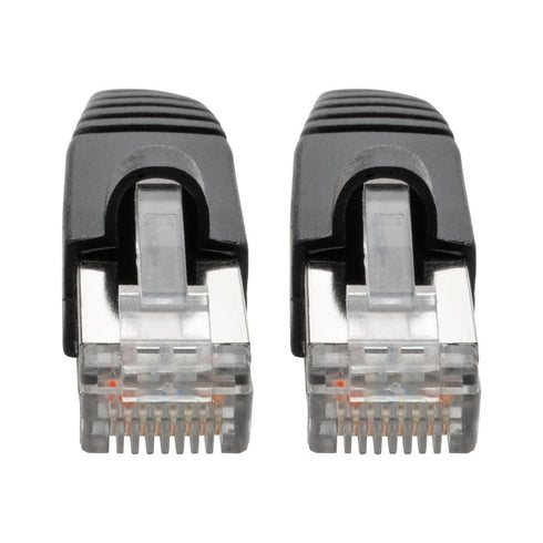 Tripp Lite Cat6a Snagless Shielded STP Patch Cable 10G-Certified, PoE, Black M/M 1ft 1' (N262-001-BK)...
